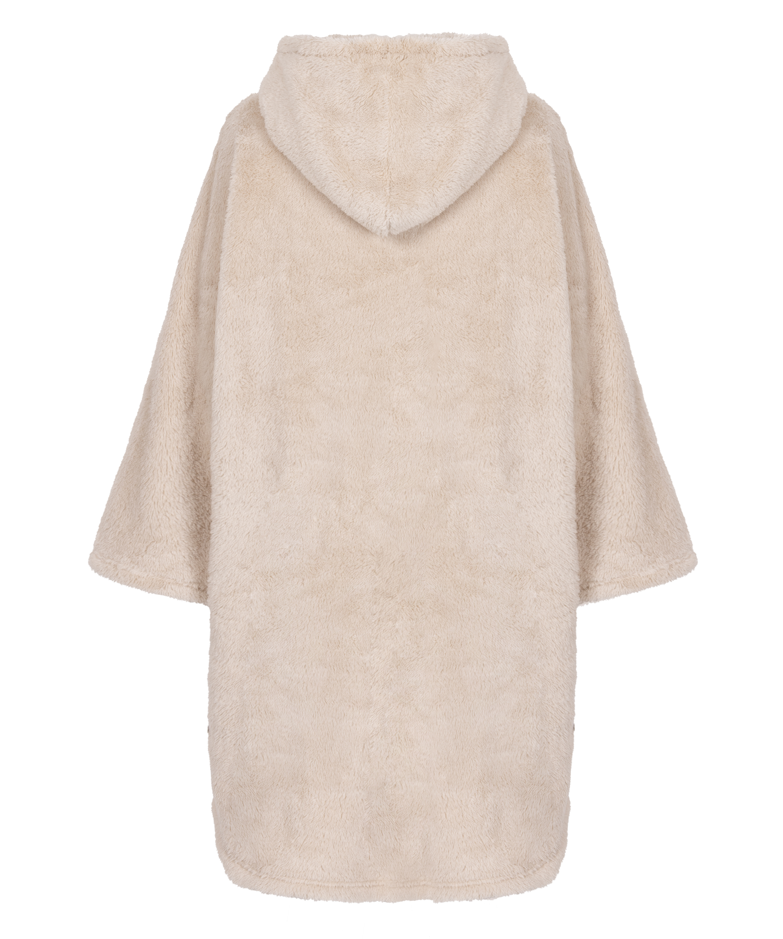 Snuggle Fleece Lounge Dress, Beige, main