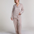 Satin Trousers, Beige