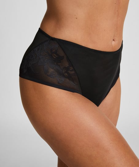 Jocelyn High-Waisted Brazilian, Black