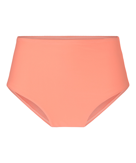 High-Waisted Shaping Bikini Bottom Luxe, Orange