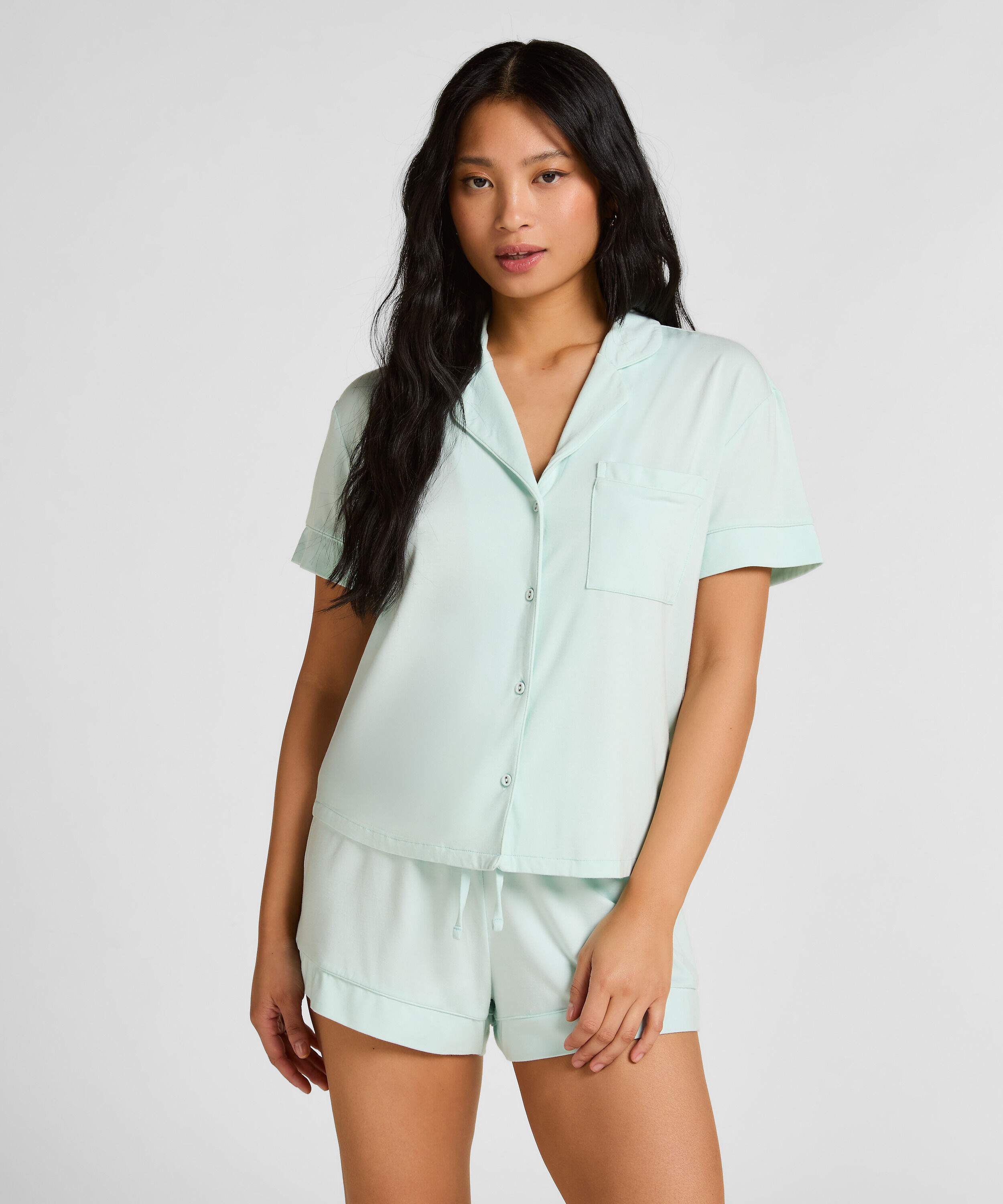 Essential Jersey Short-Sleeved Jacket, Green