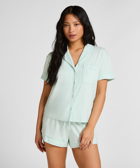 Essential Jersey Short-Sleeved Jacket, Green