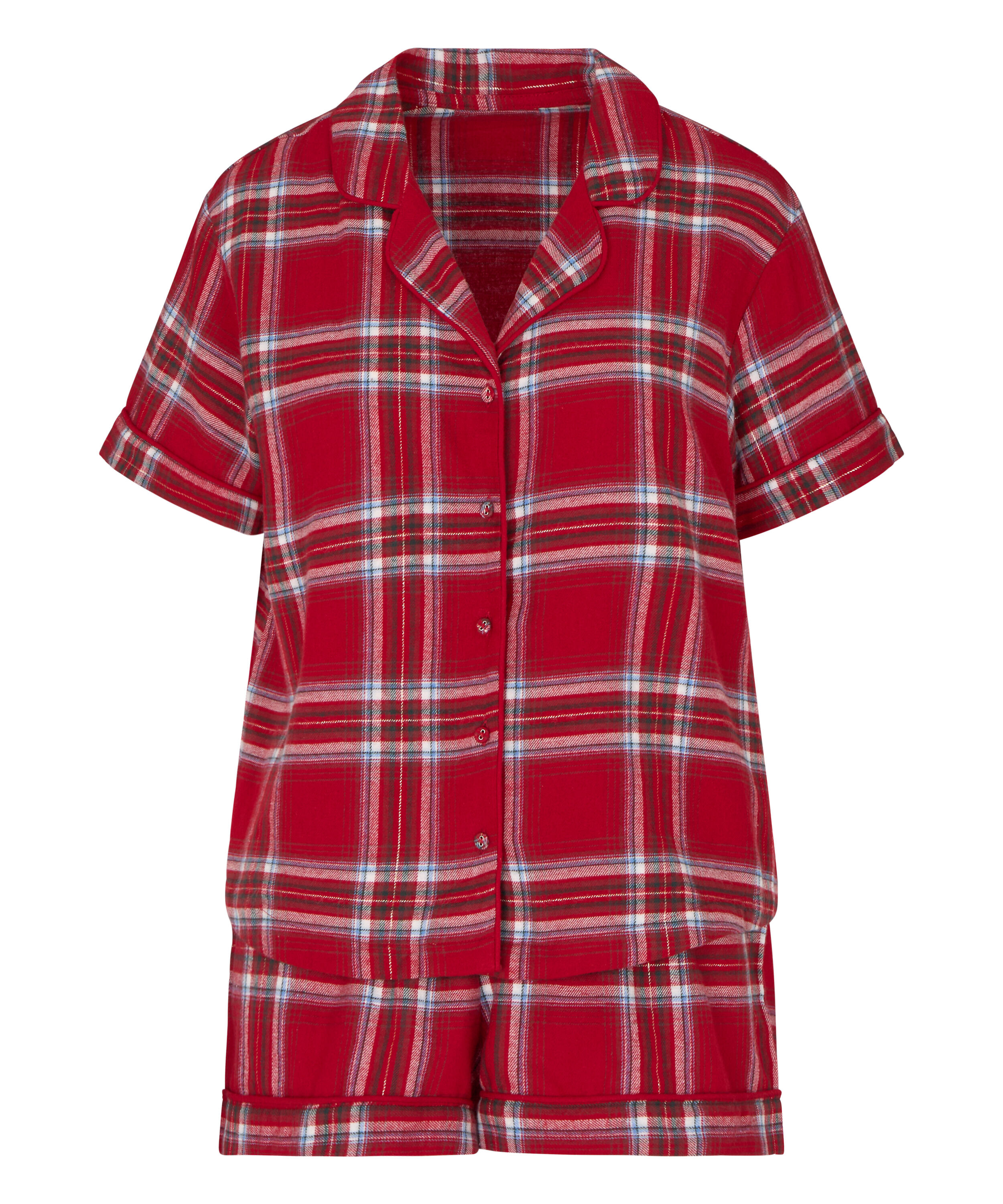 Twill pyjama set, Red