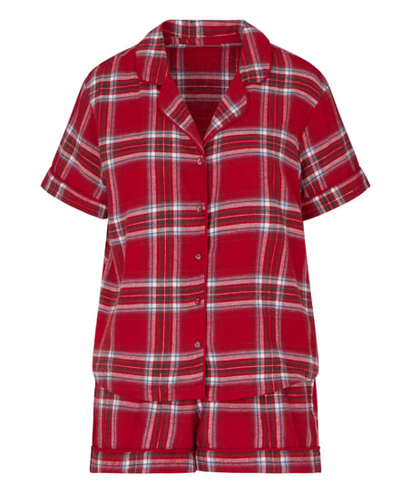 Twill pyjama set, Red