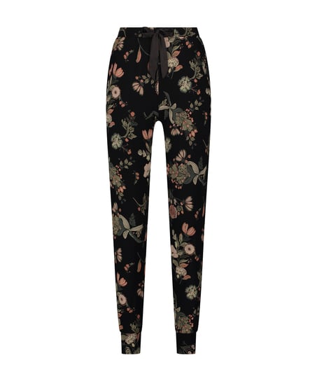 Jersey Pyjama Pants, Black