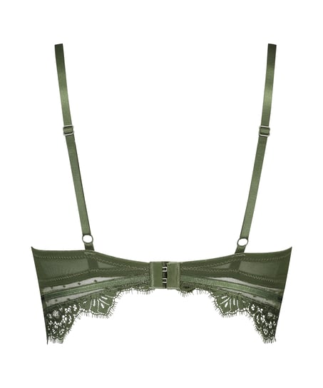 Marilee Padded Underwired Longline Bra, Green