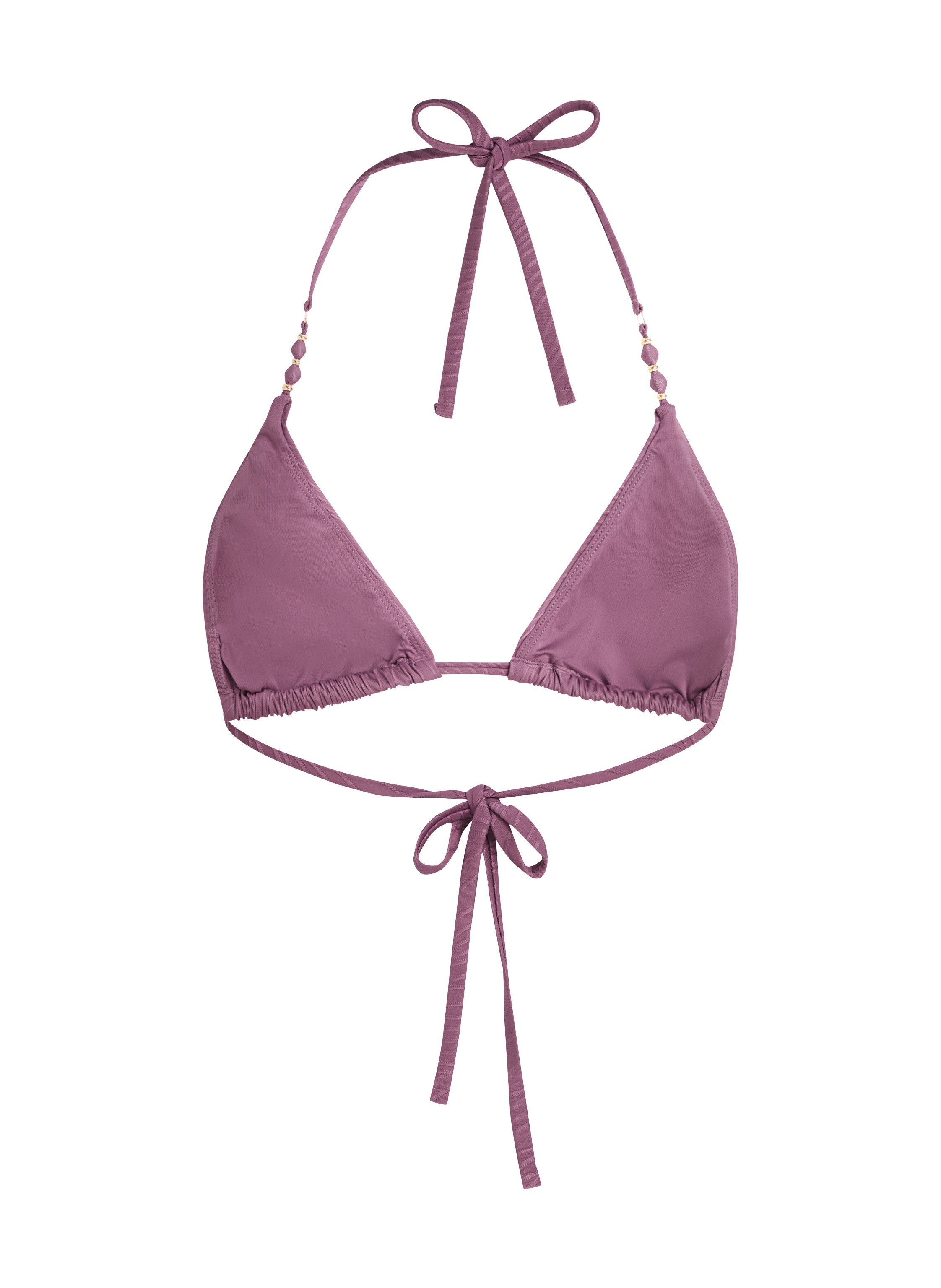 Cozumel Triangle Bikini Top, Purple, main