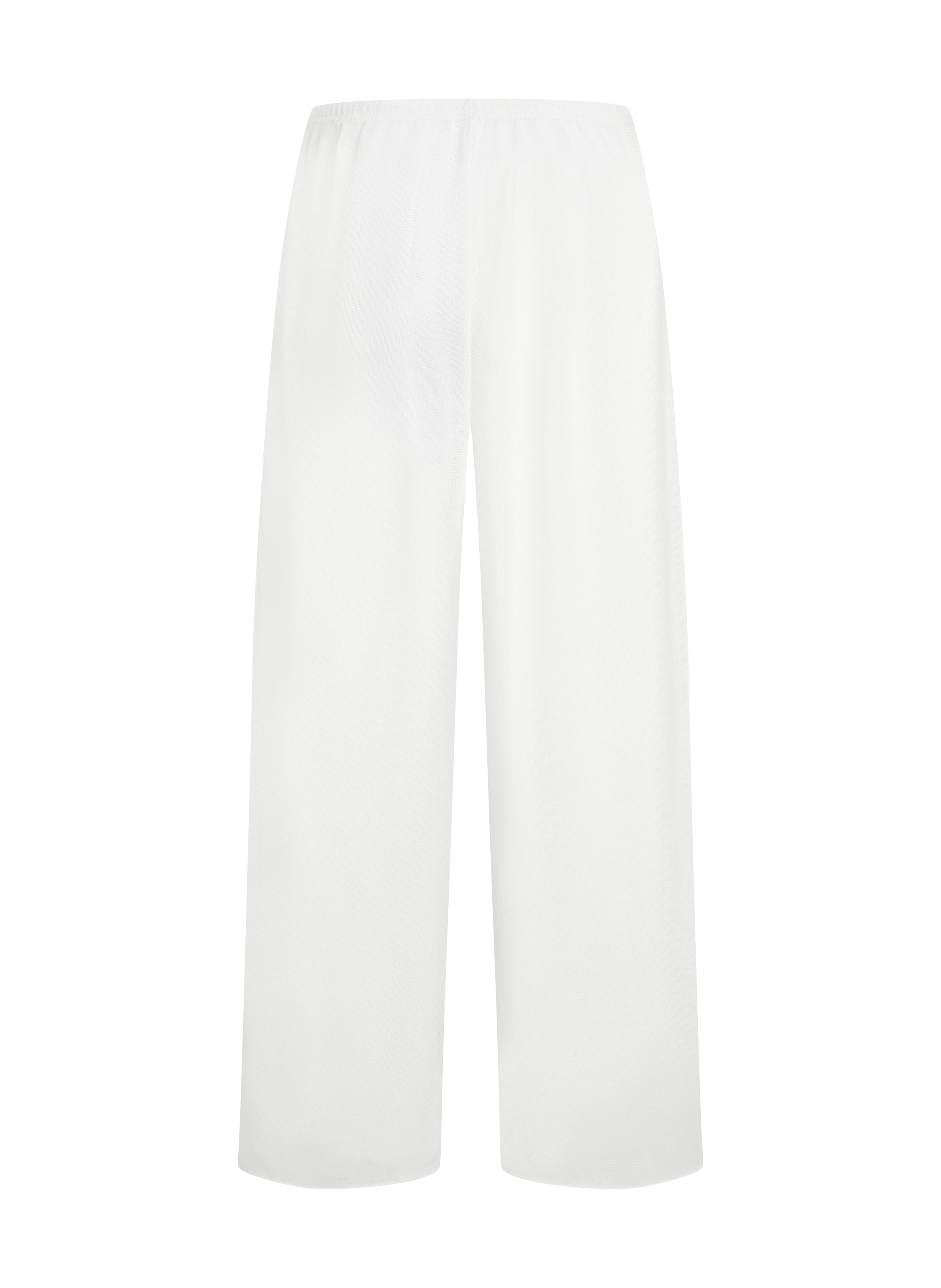 Beach Knit Pant, White, main