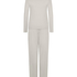 Pyjama Set Striped Henley, Gray