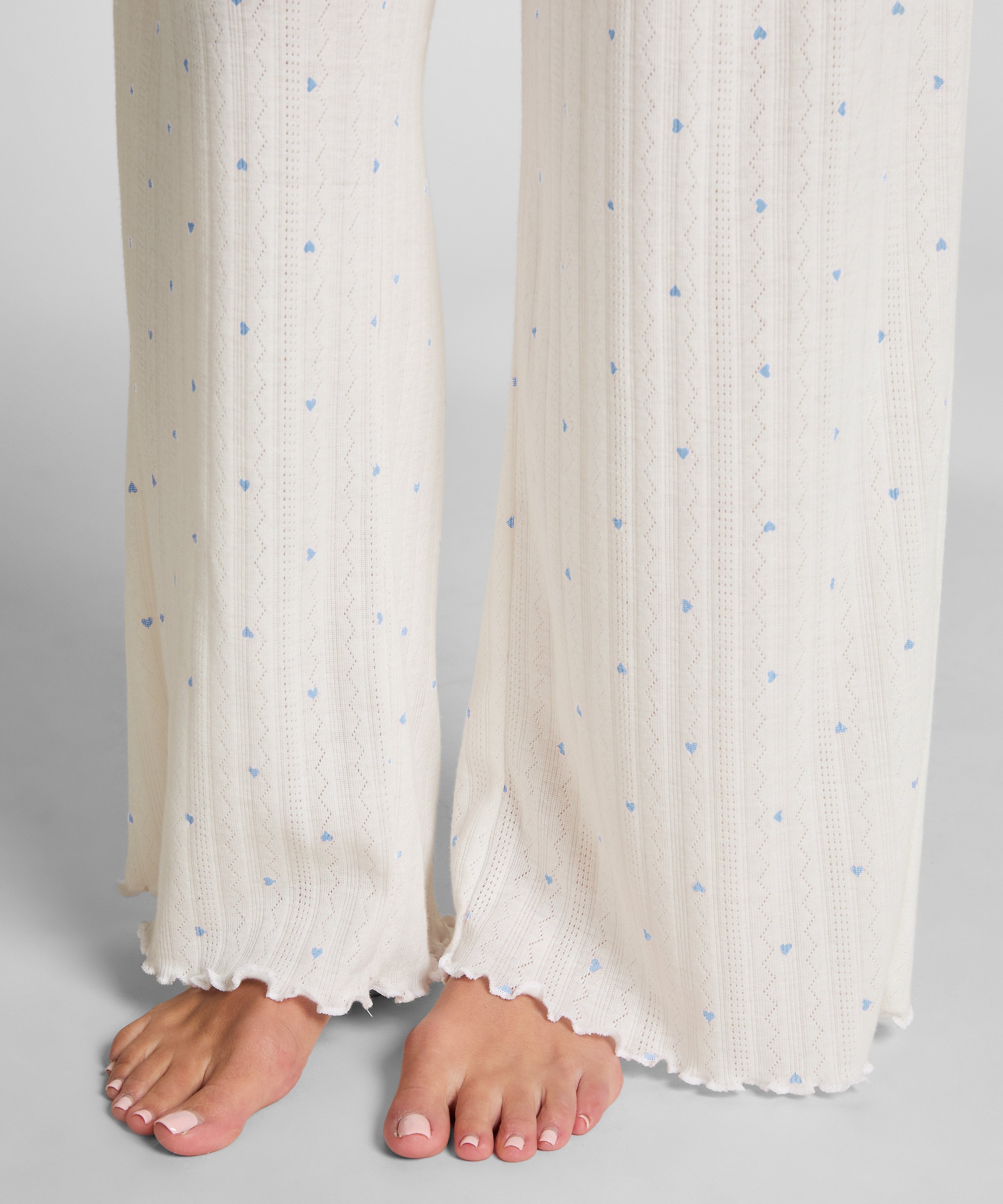 Pointelle Pyjama Pants, Blue, main