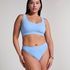 Dianne High Leg Thong, Blue
