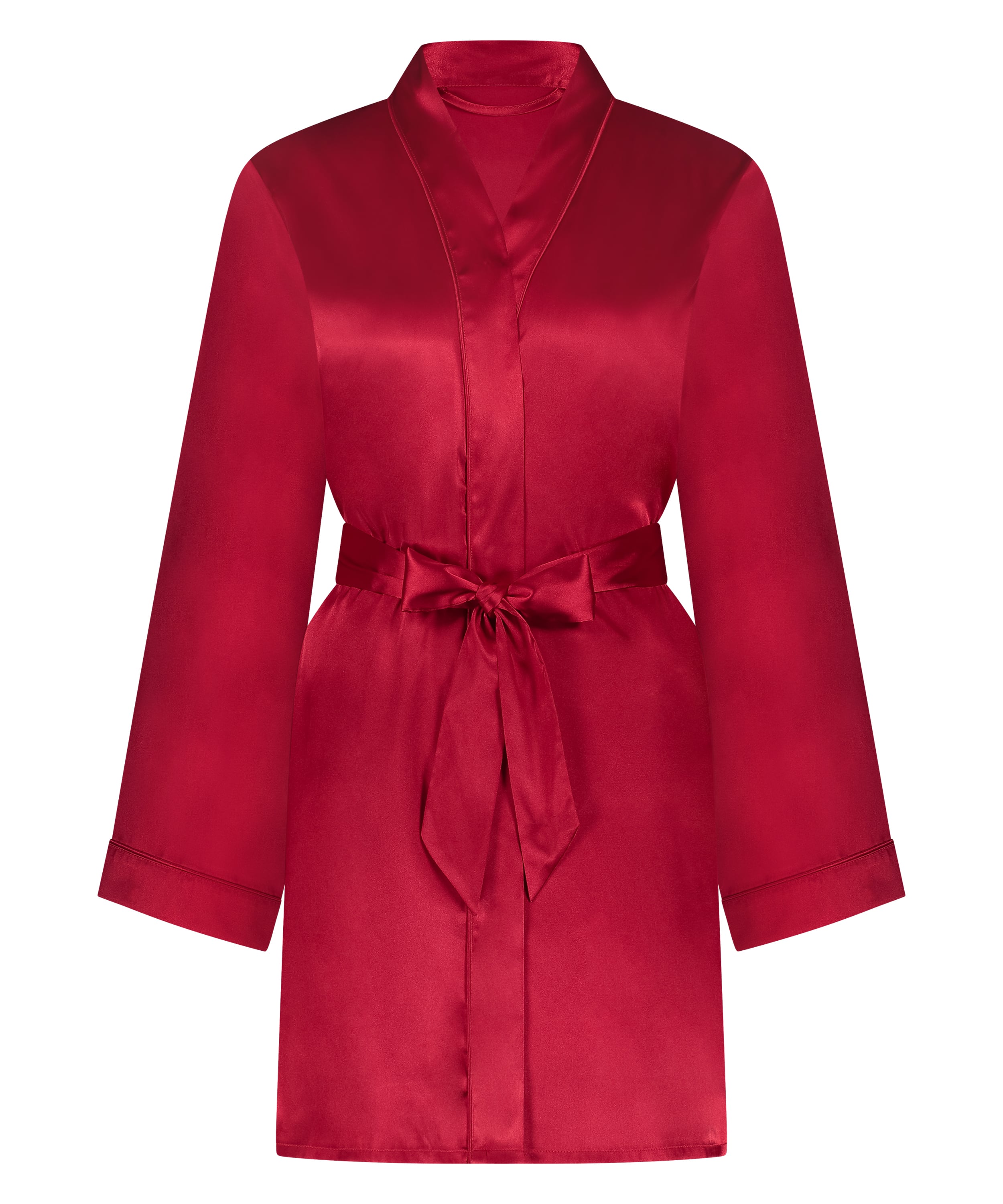 Satin Kimono, Red, main