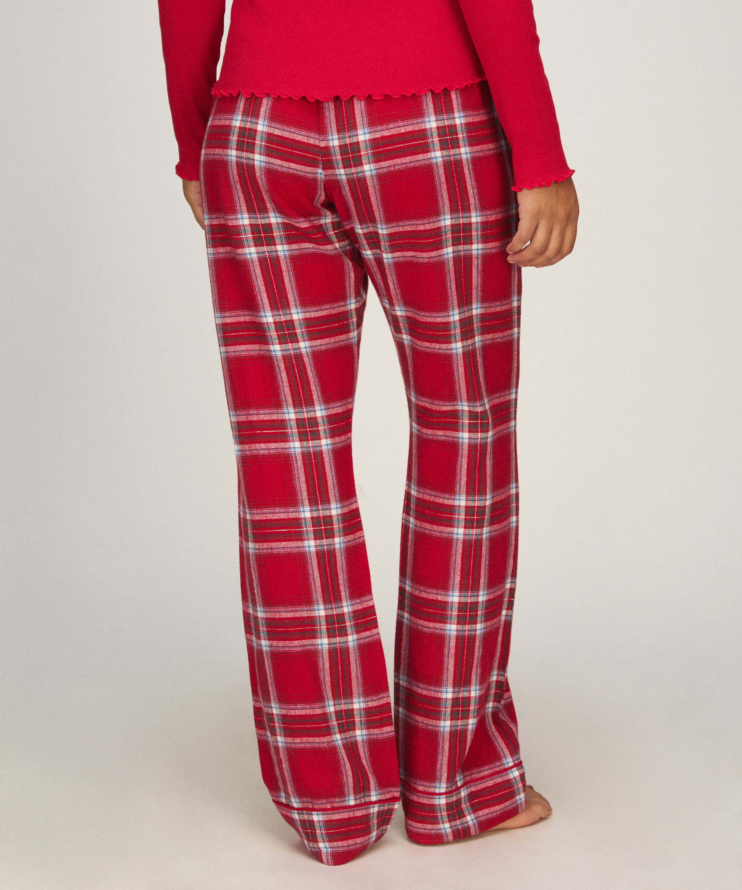 Petite Flannel Pyjama Pants, Red, main