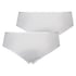 2-pack of Angie Brazilian knickers, White