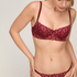 Chloe Padded Underwired Bra, Red