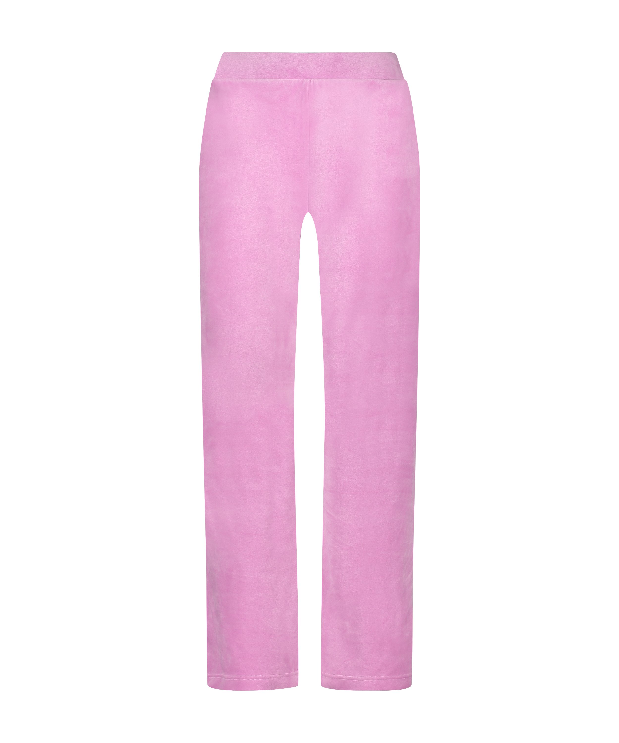 Tall Velours Pyjama Bottoms, Pink, main