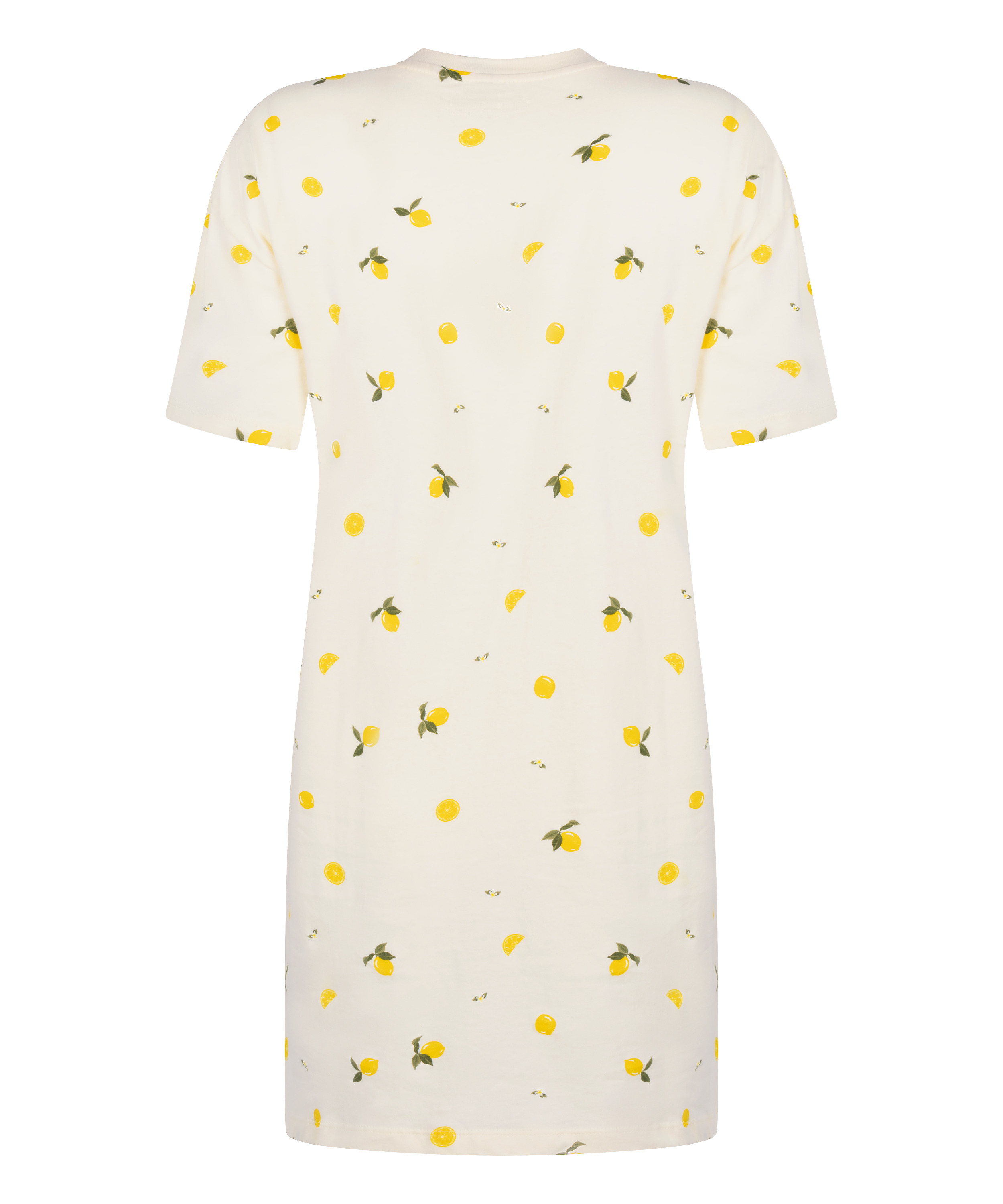 Round Neck Nightshirt, White, main