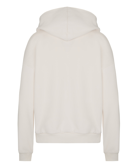 Hoodie Brushed Sweat, White