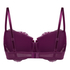 Teddy Padded Underwired Bra, Purple