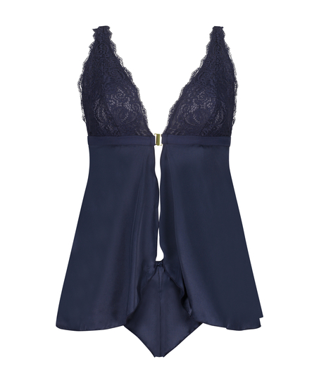 Mariah Satin Babydoll, Blue