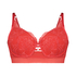 Chione Non-Padded Underwired Bra, Red