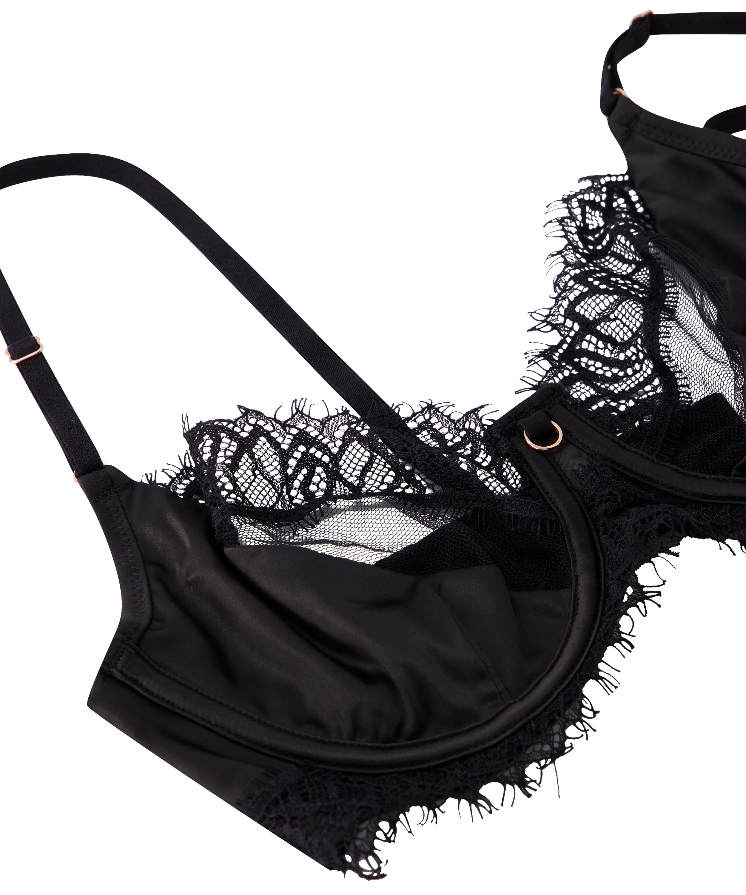 Aiko Non-Padded Underwired Bra, Black, main