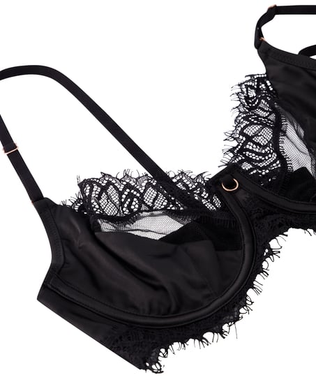 Aiko Non-Padded Underwired Bra, Black