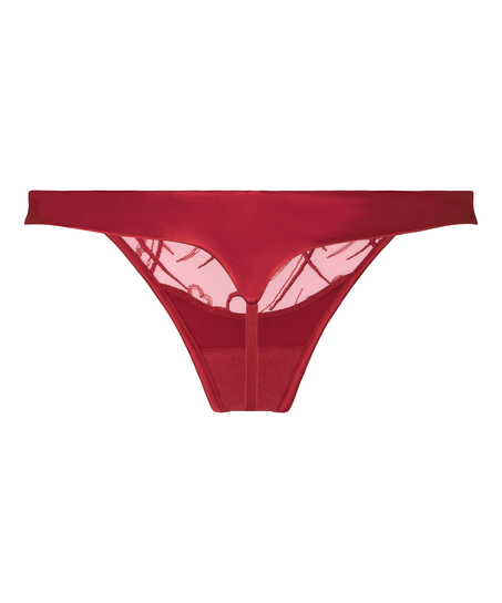 Olivia Highleg Thong, Red