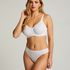 Non-Padded Underwired Minimizer Bra, White
