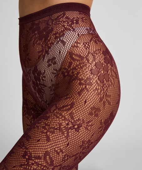 Tights Allover Lace, Purple