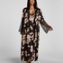 Kimono Long Satin Lace, Black