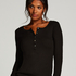 Long-Sleeved Pyjama Top, Black