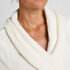 Fleece Bathrobe, White