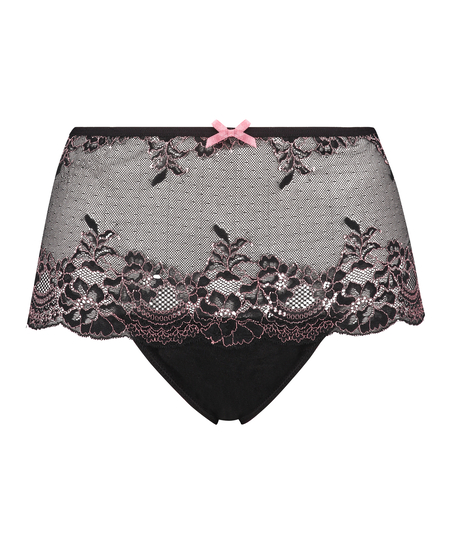 Doriane Curvy Thong Boxers, Black
