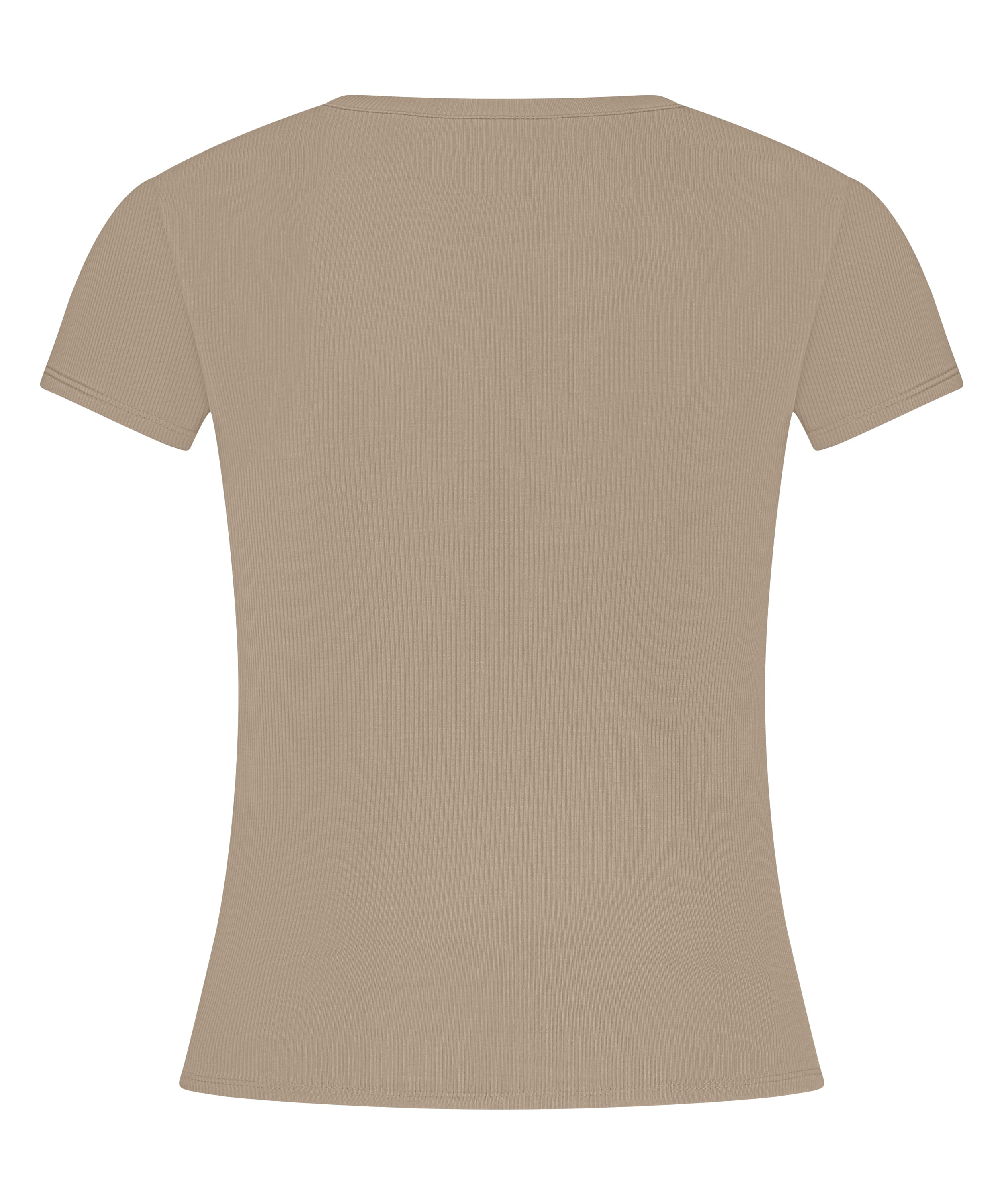 Pyjama Top Rib Essential, Beige, main