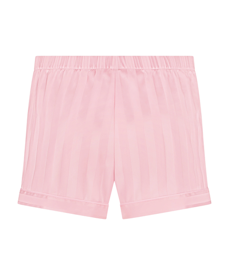 Satin pyjama shorts, Pink