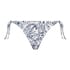 Paisley Brazilian tanga bikini bottoms, White