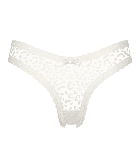 Zena V-shaped Brazilian, White