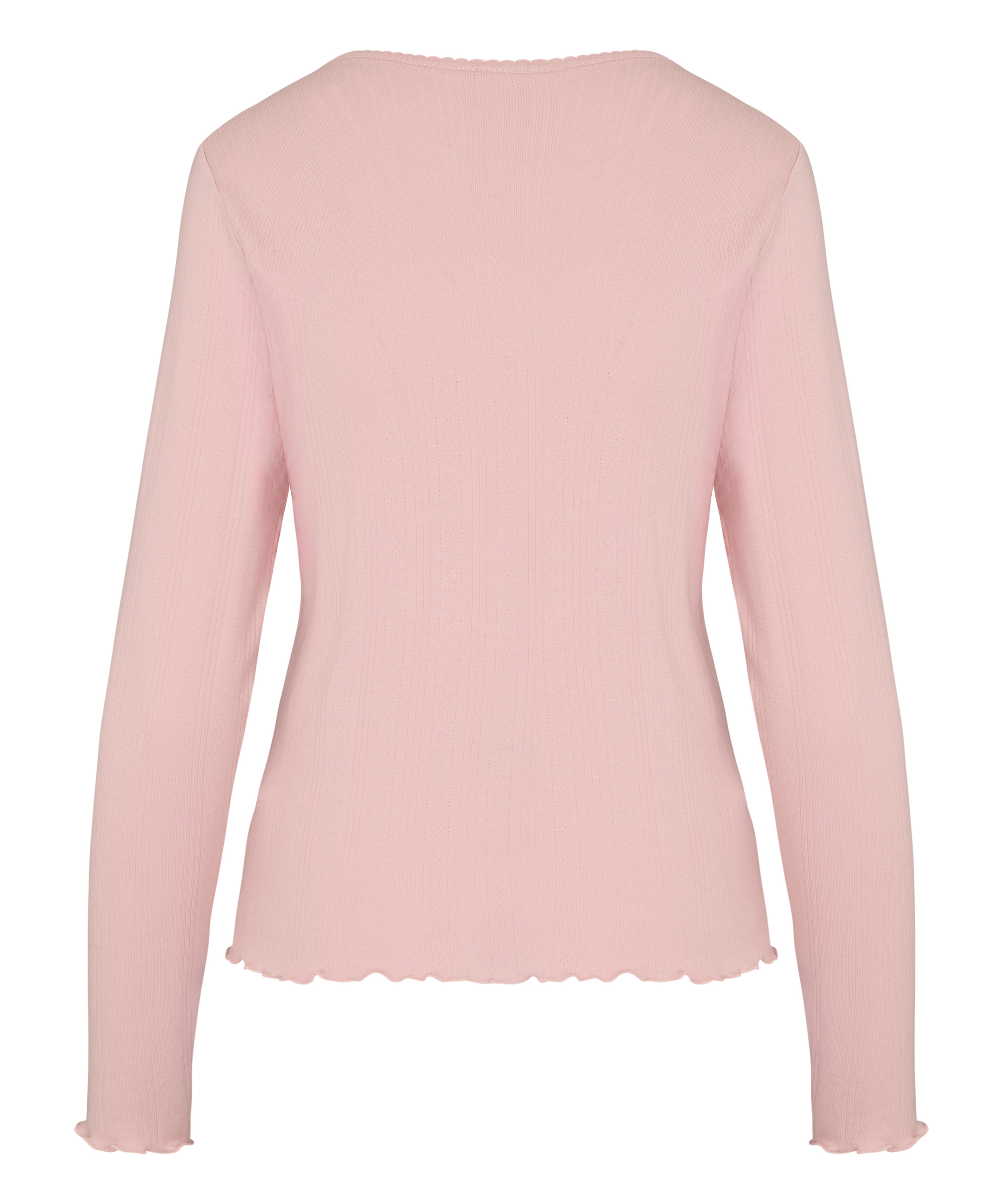 Pyjama Top Pointelle, Pink, main