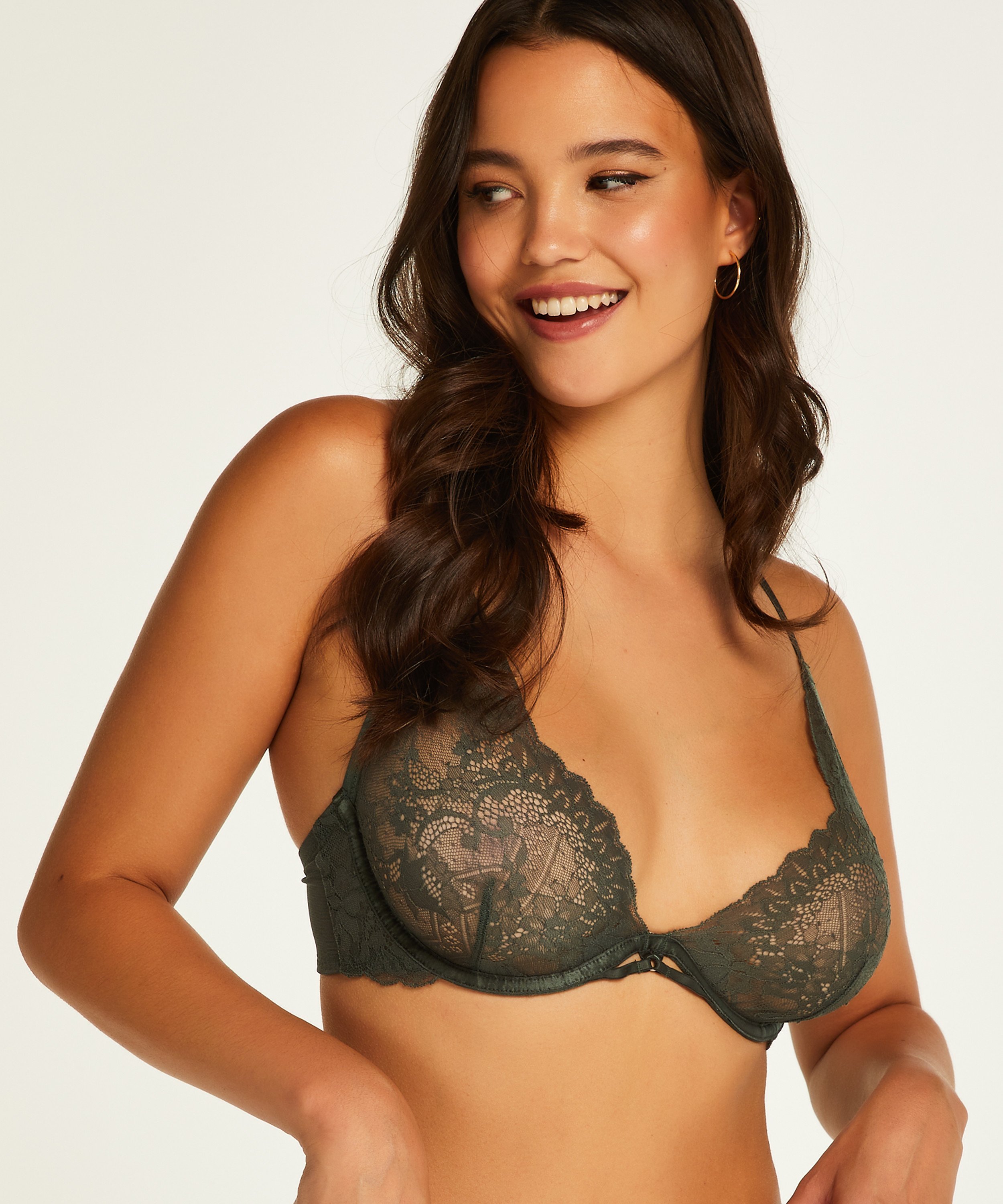 Josefina Non-Padded Underwired Bra, Green, main