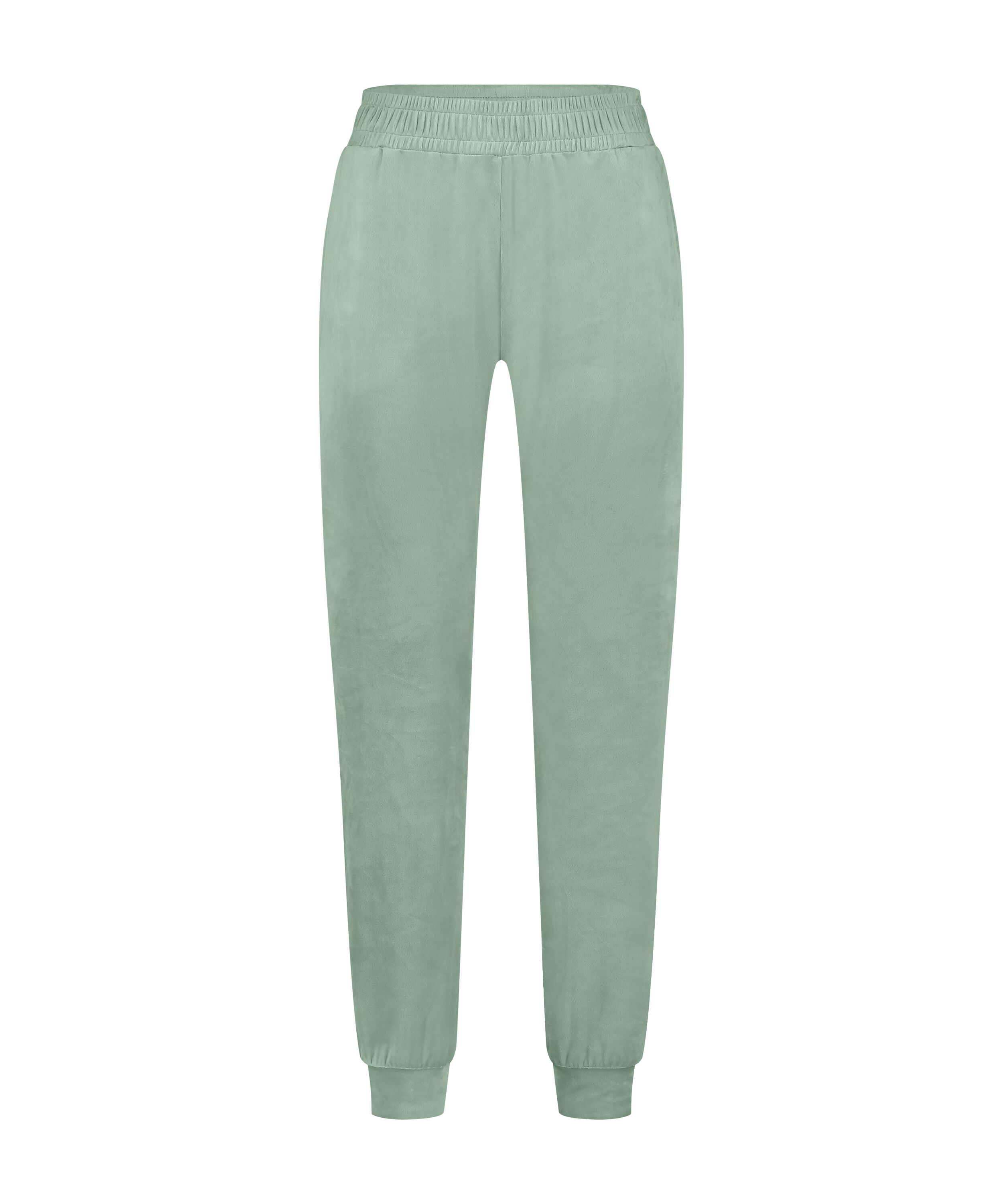 Petite Velours Jogging Bottoms, Green