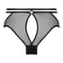 Pleasure Open-Crotch Brazilian Knickers, Black