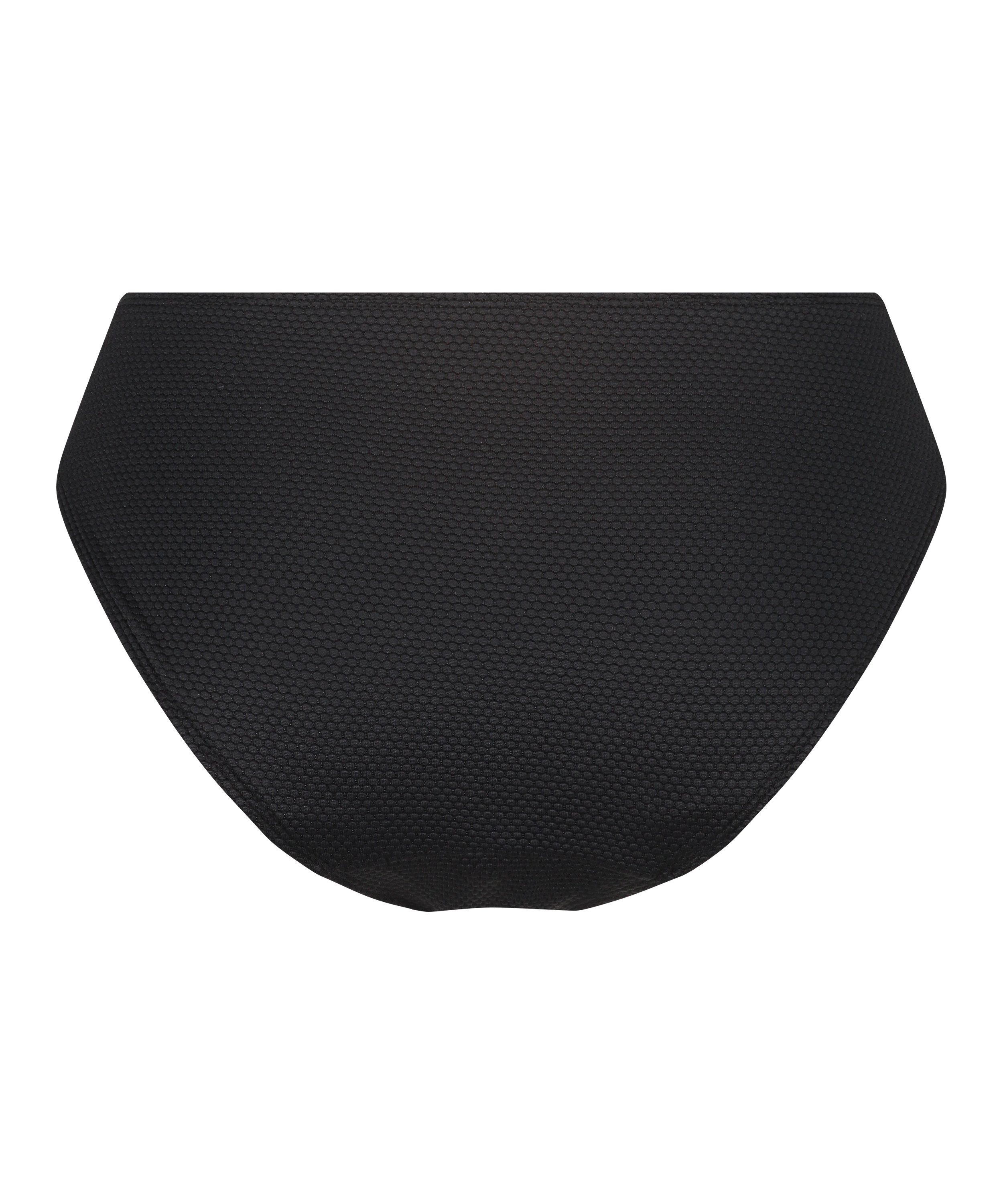 Scallop Rio Bikini Bottoms, Black, main