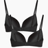 2-Pack Padded Underwired Bra, Black