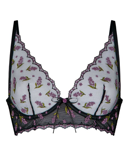 Non-Padded Underwired Bra Iris, Black