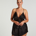 Satin Marcela Cami Top, Black