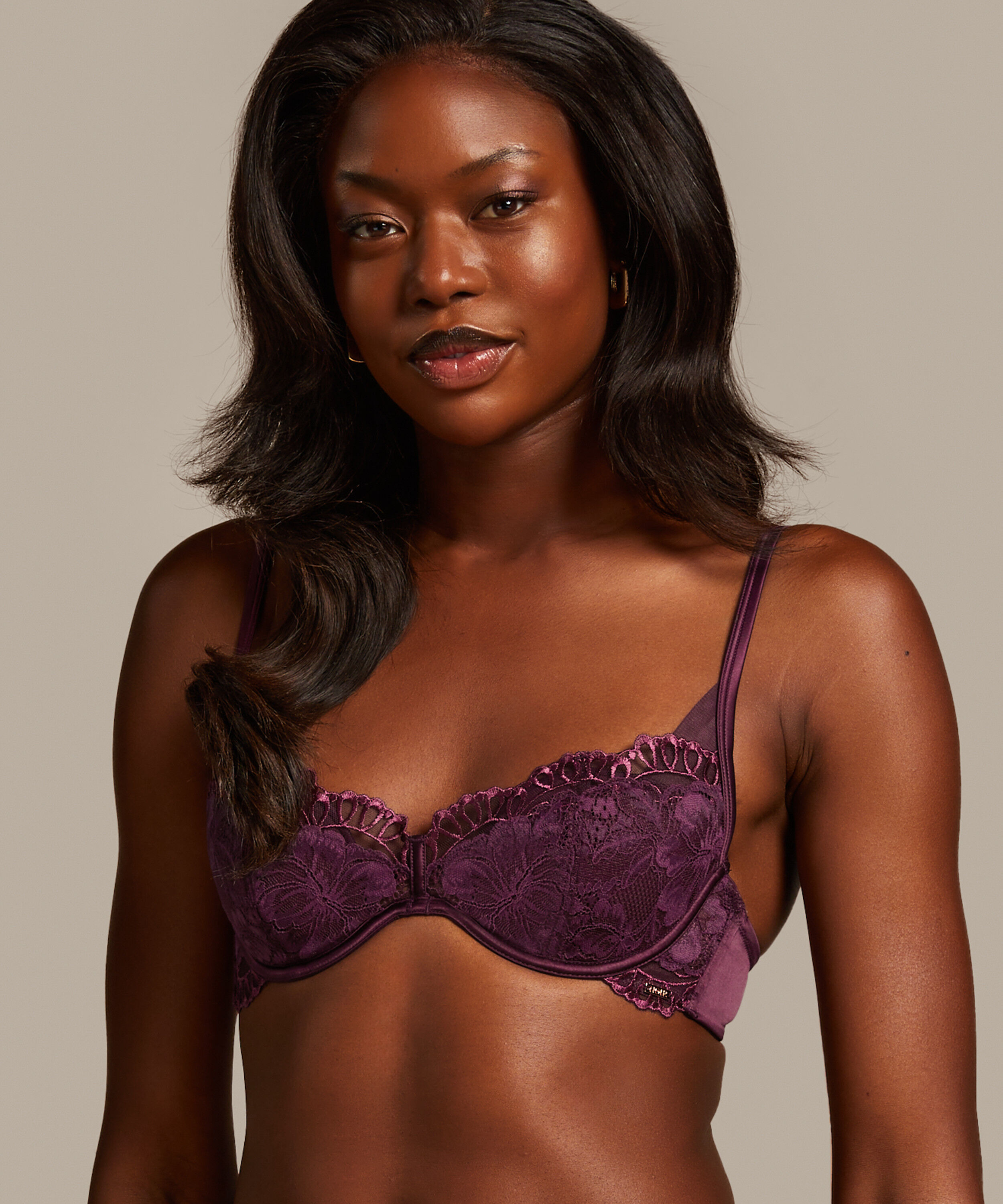 Samra Padded Underwired Bra, Purple