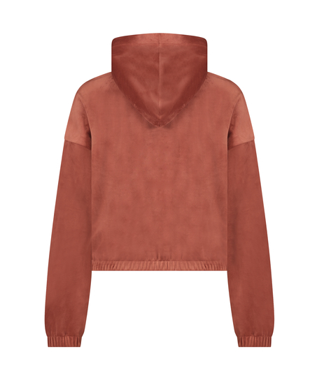 Velours top, Brown