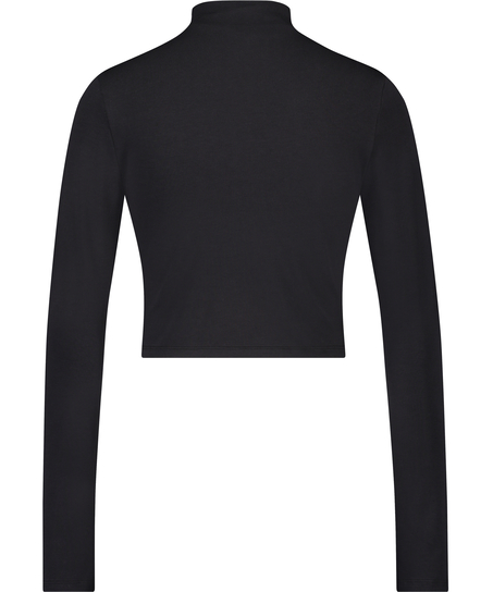 Crop top Lia HKM x NA-KD, Black