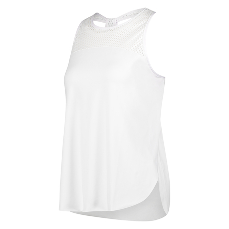 HKMX loose fit tank top, White